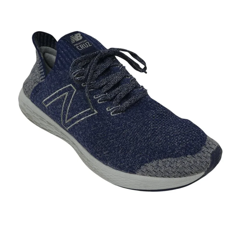 NB New Balance Fresh Foam Cruz V2 Blue Knit Trainers Sneakers